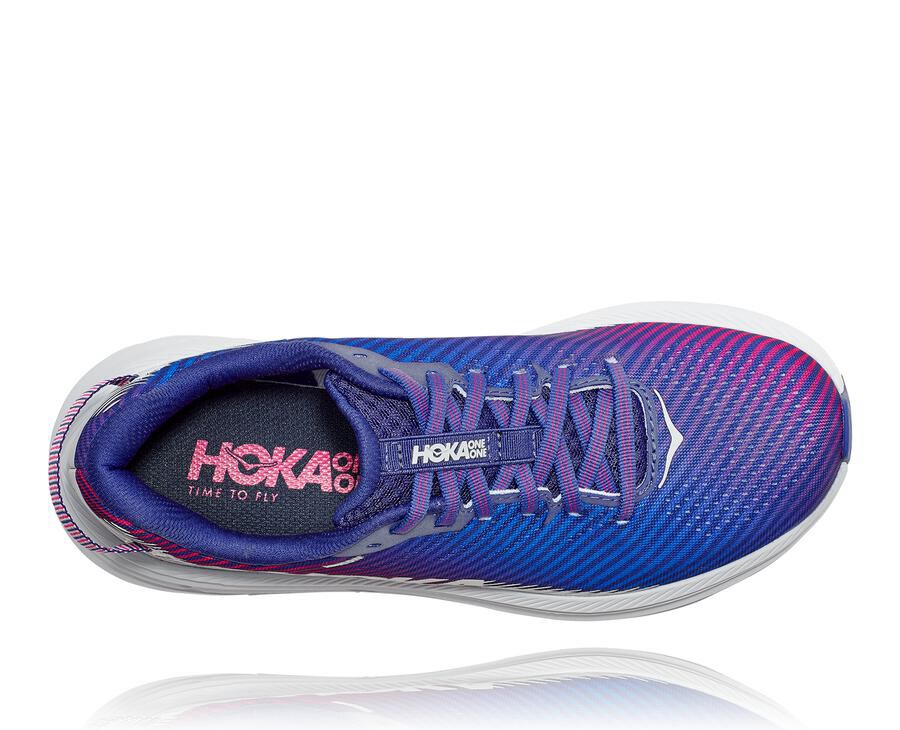 Tenis Hoka One One Feminino Azuis/Branco - Rincon 2 - 283-FTUJGN